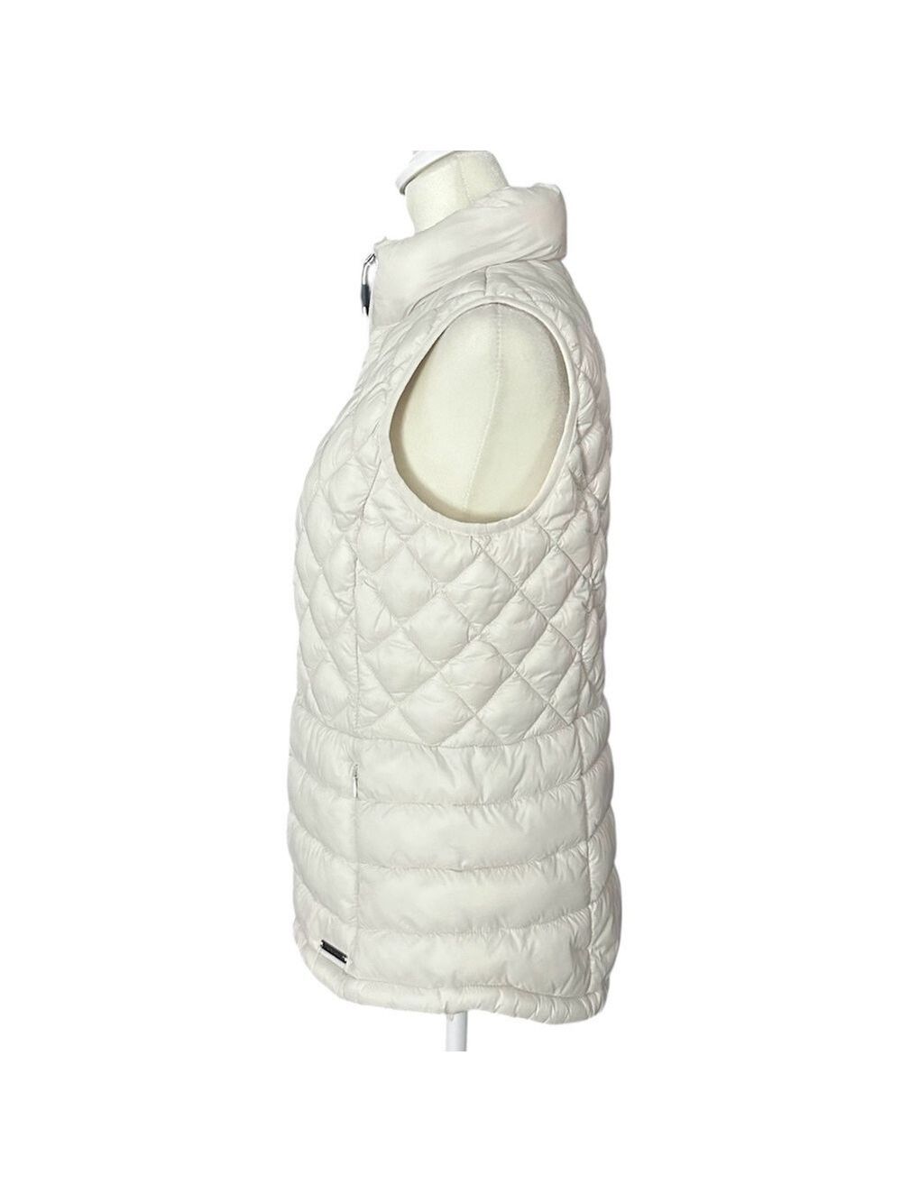 ZeroXposur Elena Quilted Vest with Pockets Full Zip White Size Small - Picture 4 of 11